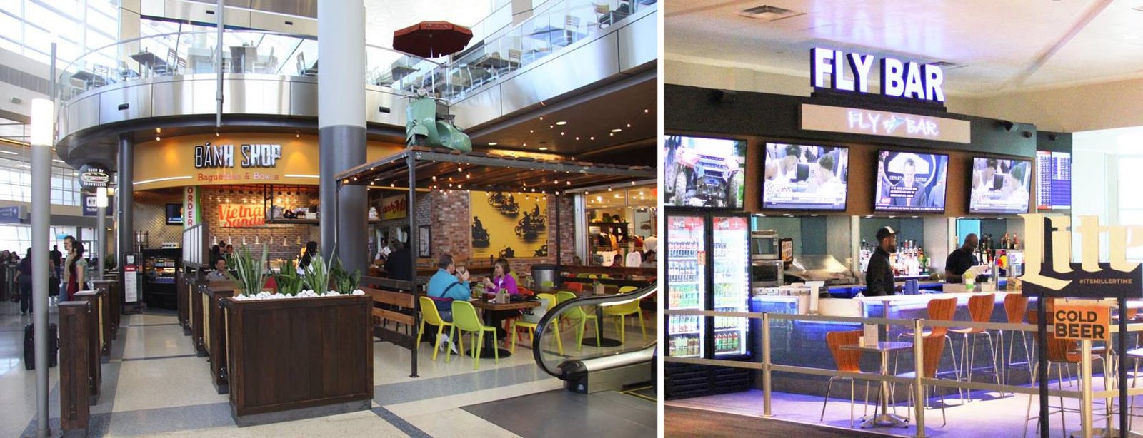 Food and restaurants in DFW Airport