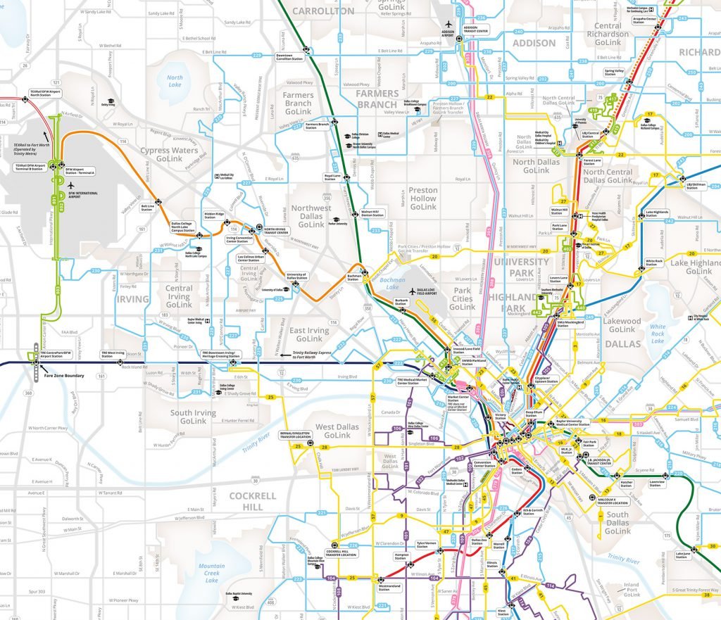 Light Rail at the Dallas Fort Worth Airport DFW