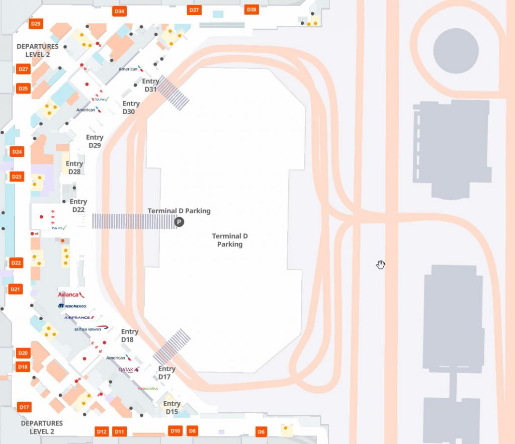 terminal-d-at-dfw-map-dallas-fort-worth-airport