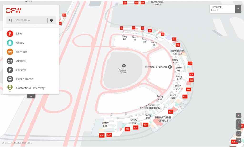 dallas airport map southwest airlines